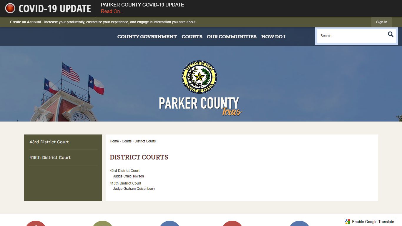 District Courts | Parker County, TX - Official Website