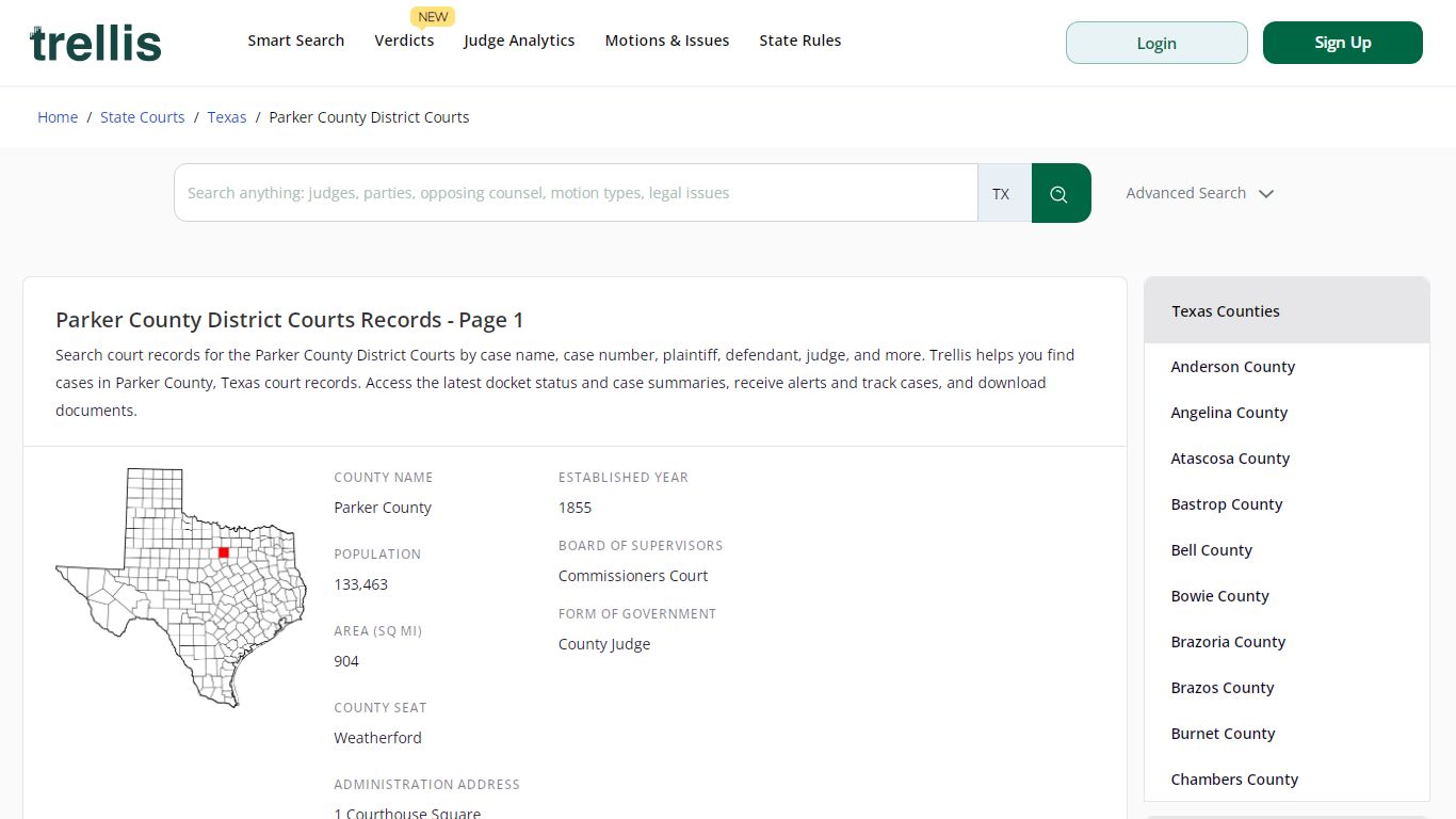 Parker County District Court - | Docket Search Texas